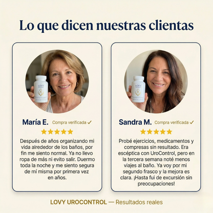 LOVY | Viví sin urgencias y dormí tranquila toda la noche.